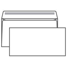 Конверт E65, Ряжская печатная фабрика, 110*220мм, б/подсказа, б/окна, кл. край