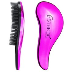 Esthetic House РАСЧЕСКА ДЛЯ ВОЛОС_ПЛАСТИК_РОЗОВАЯ 18*7см