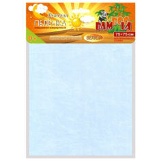 Многоразовые пеленки Bamboola непромокаемая велюр 75x75 голубой