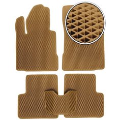 Автомобильные коврики EVA на Mercedes A-Klasse (W168) 1997 - 2004 - Темно-бежевый КлинМат