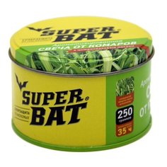 SuperBAT Ароматизированная свеча от комаров на масле цитронеллы в банке 250 г