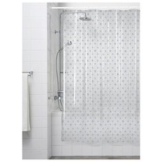 Штора для ванной DeНАСТИЯ, ПЕВА 180х200 см, голубой