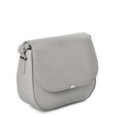 Сумка кроссбоди AFINA 416 ,натуральная кожа, светло-серый
