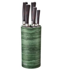 LR05-103 LARA Green Подставка для ножей универсальная круглая Soft touch