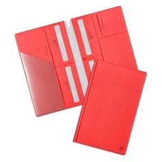 Органайзер для путешествий семейный / Турконверт / Авиахолдер / Папка для документов, загранпаспорта Flexpocket красный