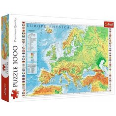 Пазл Trefl Физическая карта Европы, 1000 эл. ТR10605