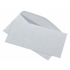 Конверты E65 (110х220 мм), клей, 80 г/м2, КОМПЛЕКТ 1000 шт., клапан автомат, внутренняя запечатка, 112192, 1151 112192 Курт
