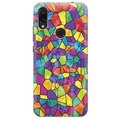 Ультратонкий силиконовый чехол-накладка для Xiaomi Redmi 7 с принтом "Яркая мозаика" Gosso