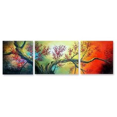 Модульная картина на холсте "Дерево жизни" 120x39 см Modulka.Ru