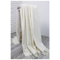 Плед KLIPPAN SAULE из 100% новозеландской шерсти, р-р 130х200см, дизайн "Белая волна"