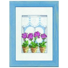 Набор для вышивания Пеларгония на подаконнике 12 x 17 см 92-9313 Permin