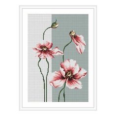 Набор для вышивания Маки, Luca-S 25 х 36 см B2239