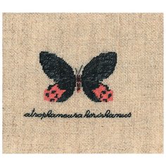 Набор для вышивания: PAPILLON : ATROPHANEURA( Бабочка ATROPHANEURA) Le Bonheur des Dames, 4,5*6 3625