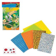 Набор для творчества АППЛИКА "Сияющая мозаика": основа, самоклеящаяся мозаика, декор, С2258 103262