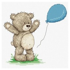 Набор для вышивания,Медвежонок Бруно, Luca-S 15,5 х 15 см ( B1081 )