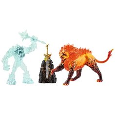 Игровой набор Schleich Ледяной монстр против огненного льва 42455