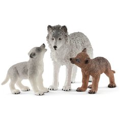 Фигурки Schleich Волчица с волчатами 42472