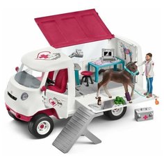 Игровой набор Schleich Ветеринарный фургон с жеребенком 42370