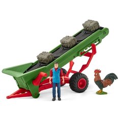 Игровой набор Schleich Фермер с конвейером для сена 42377