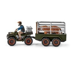 Игровой набор Schleich Квадроцикл с прицепом и рейнджером 42351
