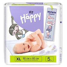 Одноразовые пеленки Bella Baby happy 60x90 Мульти Защита 5 шт.