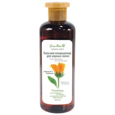 Green Mama бальзам-кондиционер Формула тайги для жирных волос Календула и Лимонник, 400 мл