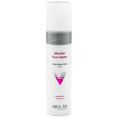 ARAVIA мицеллярная вода 3 в 1 с экстрактом готу кола Aravia Professional Micellar Pure Water, 250 мл