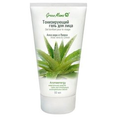 Green Mama Формула тайги Тонизирующий гель для лица Алоэ Вера и лимон, 50 мл