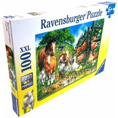 Пазл Ravensburger Встреча животных (10689), 100 дет.