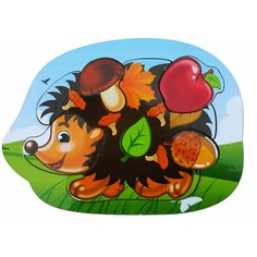Рамка-вкладыш Woodland Ежик (011103), 6 дет.
