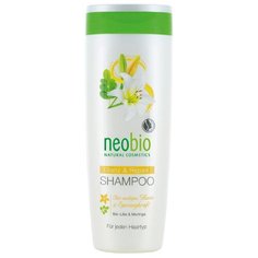 Neobio Шампунь для восстановления и блеска волос с био-лилией и морингой, 250 мл