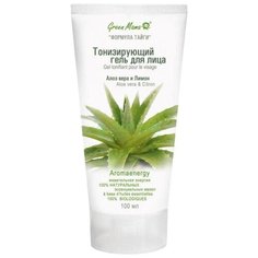 Green Mama Формула тайги Тонизирующий гель для лица Алоэ Вера и лимон, 100 мл