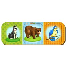 Рамка-вкладыш Woodland Кто где? - 1 (113101), 9 дет.