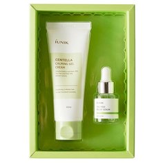 IUNIK Centella Edition Skincare Set Набор для лица (Успокаивающий гель-крем для кожи лица с центеллой азиатской и чайным деревом + Cыворотка для лица с экстрактом чайного дерева)