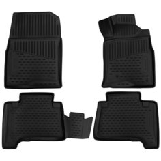 Комплект ковриков салона ELEMENT 3D48154210 для Toyota Hilux 4 шт. чёрный