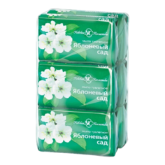 Мыло кусковое Невская косметика Яблоневый Сад, 90 г, 6 шт.