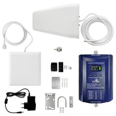 Комплект Усиления сотового сигнала (Репитер) LTE 800МГц 3G GSM 900 LTE GSM 1800МГц 3G UMTS 2100МГц LTE 2600 МГц Titan-5B (LED)