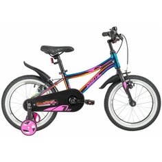 Детский велосипед Novatrack Prime 16 Al V Girl (2020) металлик фиолетовый металлик (требует финальной сборки)