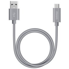 Кабель Deppa Alum USB - USB Type-C (72249/72251) 1.2 м, графит