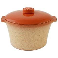 Кастрюля 1,5л CreamStone с ручками и крышкой Ломоносовская Керамика