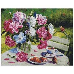 Алмазная мозаика Paintboy Original APK 79004 Пионовое утро (Воробьёва Ольга) 40х50 см.