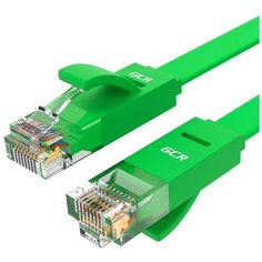 Плоский LAN patch cord GCR сетевой кабель патч корд UTP CAT 6 RJ 45 0.15м для Ethernet cable роутер smart TV короткий зеленый