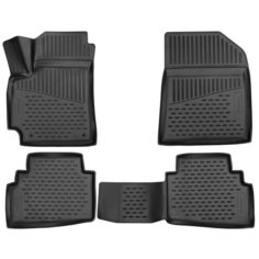 Коврики 3D в салон Element для KIA Seltos, 2WD/4WD, 2020- кроссовер, 4шт. (полиуретан), ELEMENT3D02441210