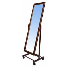 Зеркало напольное В 27Н средне-коричневый Мебелик