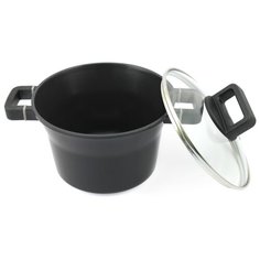 Кастрюля литая 3л со стеклянной крышкой Hi-Tech Nature Pan