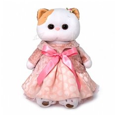 Мягкая игрушка Basik&Co Кошечка Ли-Ли в бархатном жакете 27 см