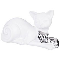 Статуэтка кошечки серебряная коллекция 22х9 см Lefard (699-155)