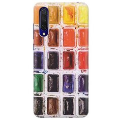 Ультратонкий силиконовый чехол-накладка для Xiaomi Mi 9 Lite / CC9 с принтом "Палитра красок" Gosso