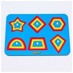 WoodlandToys Вкладыши Монтессори «Геометрические формы» 082102