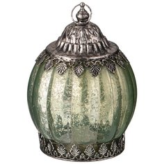 Светильник с led-подсветкой и металл.элементами, 16см, зеленый Lefard (132-031)